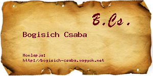 Bogisich Csaba névjegykártya